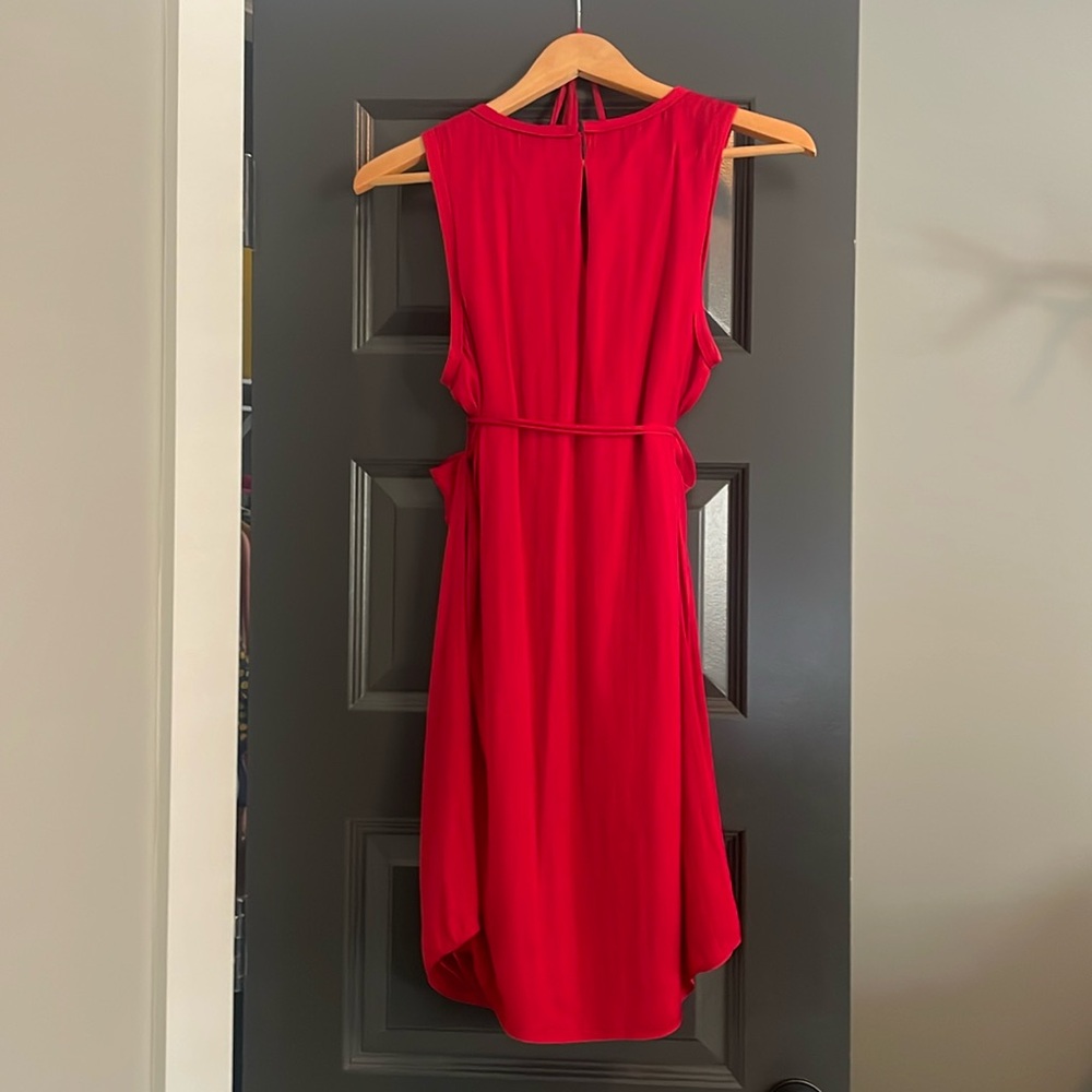 naked zebra red dress
